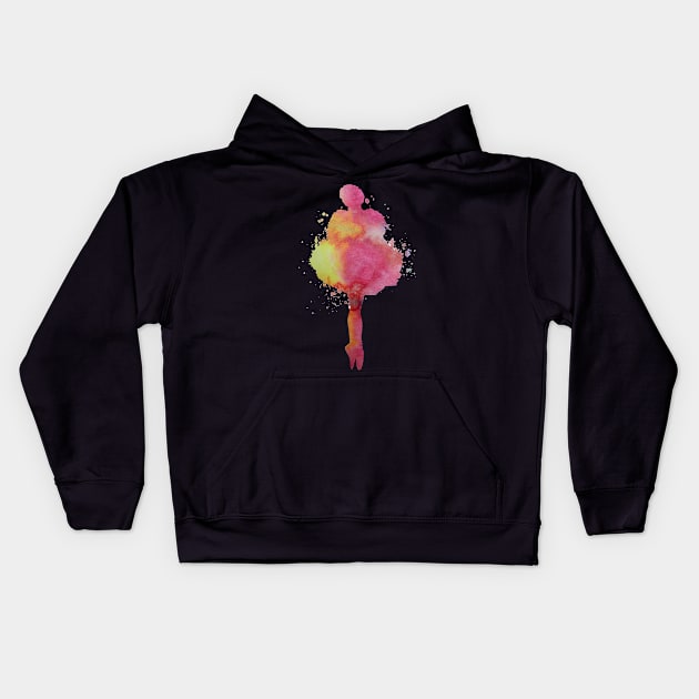 Ballerina Kids Hoodie by TheJollyMarten